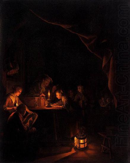 Gerard Dou The Night School. china oil painting image